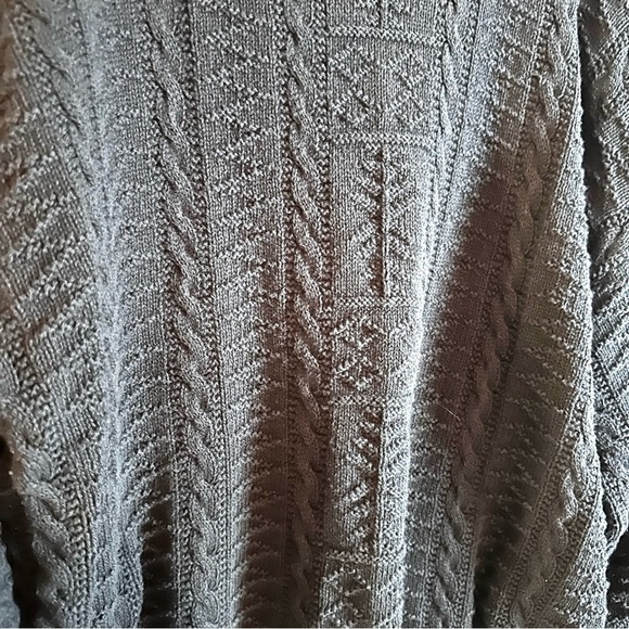 GANT Men’s Navy Blue 100% Cotton Chunky Cable Knit Sweater, Crew Neck, Size L - Picture 4 of 7